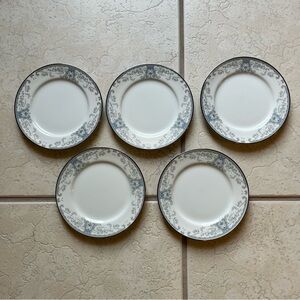 Lenox WHITE HEATHER Side Plate Bouquet Collection Lot Of 5 Porcelain